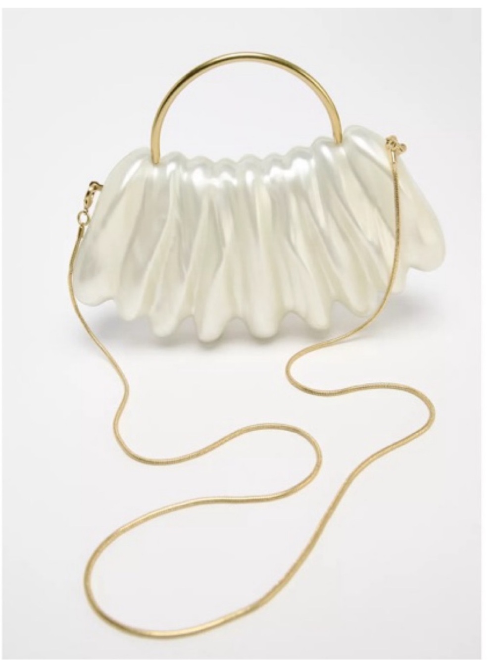 Zara NWT hard shell clutch bag 6567/510
